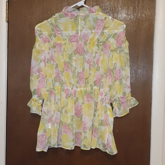 Senlis floral top NWOT - Picture 6 of 7